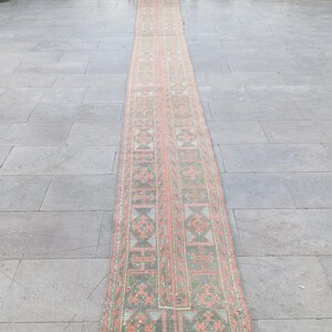 Alfombra de 2x19, Alfombra de pasillo de 2x19, Alfombra de retazos, Alfombra vintage de 2x19, Alfombra para escaleras, Alfombras de entrada, Alfombra de pasillo, Alfombra vintage, 1.10 x 19 pies, Libre de impuestos en EE. UU.