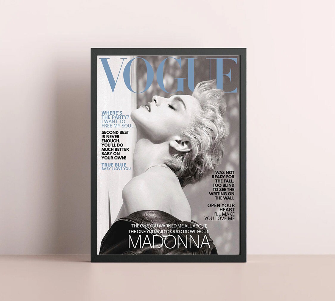 Madonna Poster, Music Poster, Gift for Fans