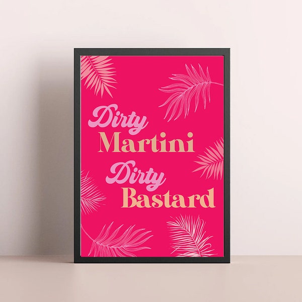 Sex And The City Poster: Dirty Martini Quote Samantha Jones A4-A1