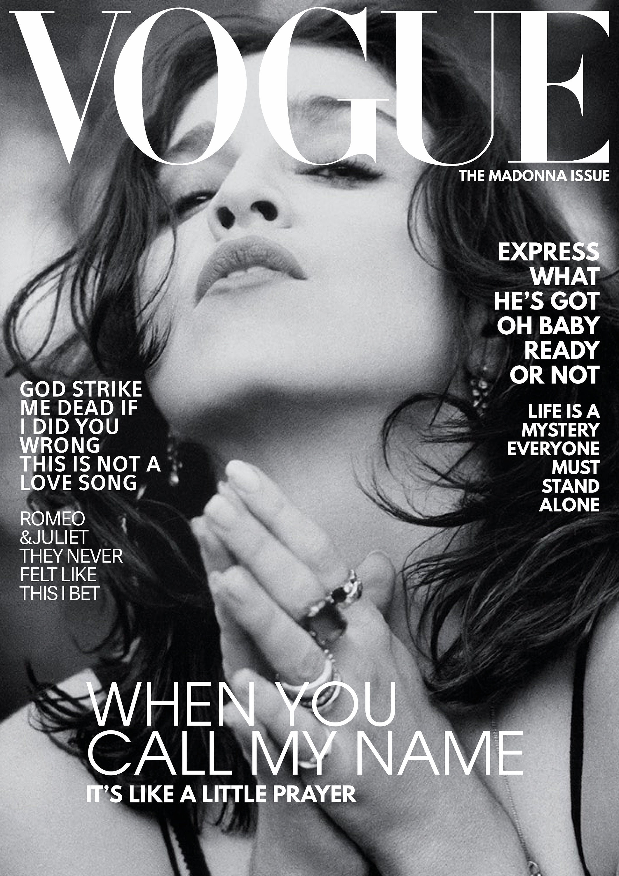 Discover Madonna Vogue Magazine A4 Cover Like a Prayer Album Inspired