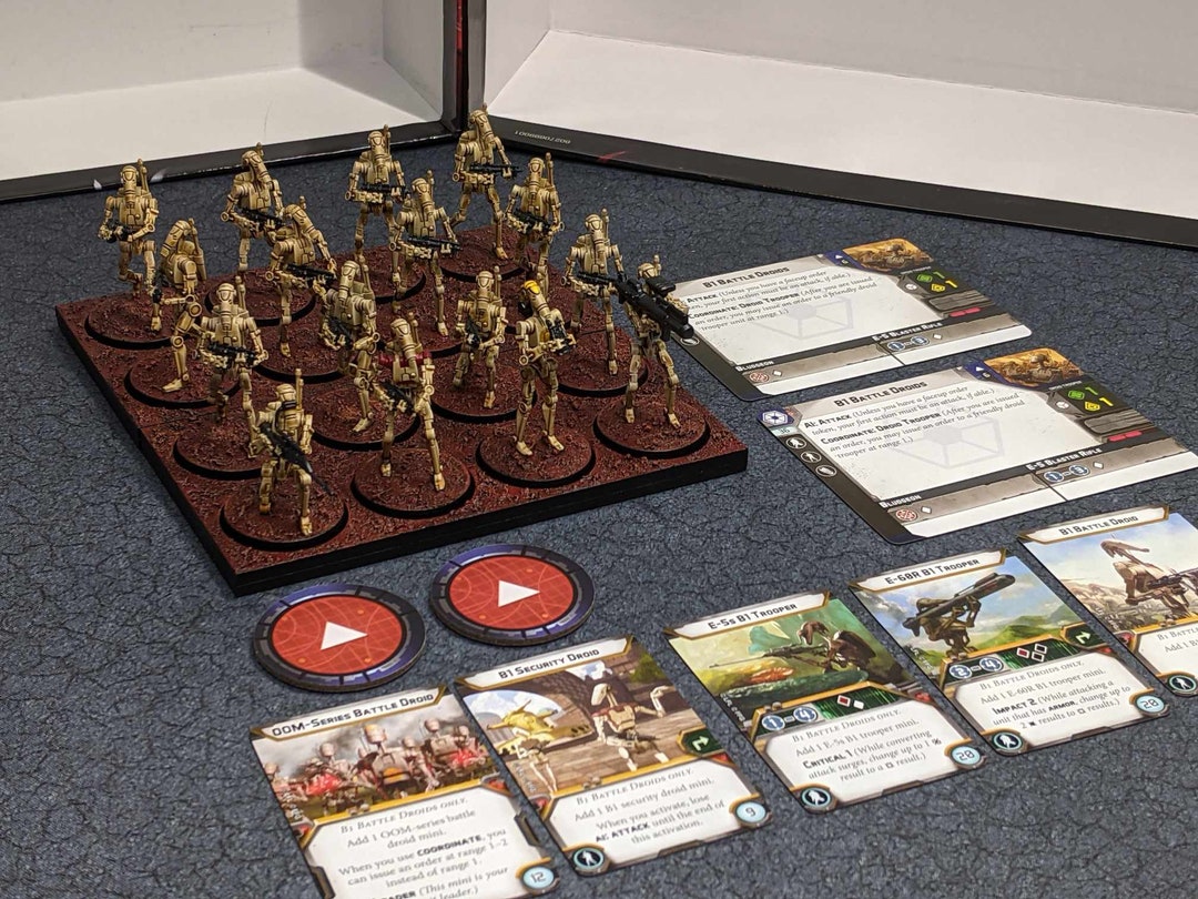 Star Wars Legion / B1 Battle Droid Squad 2 / Fully Painted / Etsy