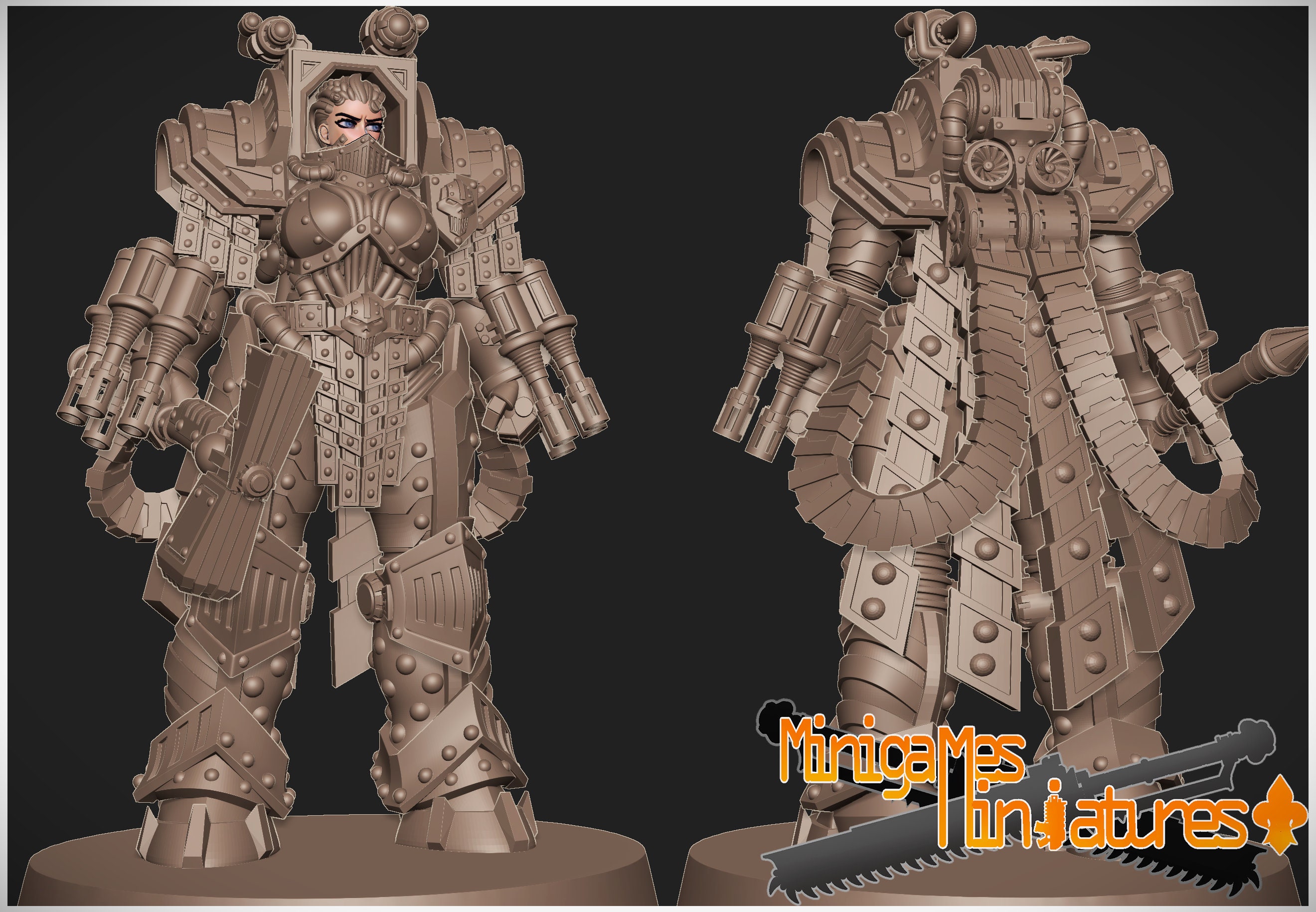 Waifu Matriarch Perturabo 1 - Minigames Miniatures - 28mm - Etsy