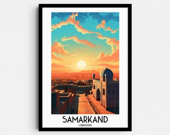 サマルカンド ウズベキスタン プリント 6枚セット | 白黒写真ポスター