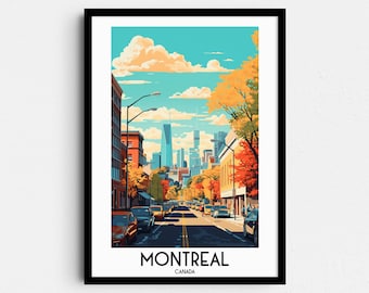 Montreal Kanada Reise Poster, Nordamerika Home Decor (Digitaler Download)