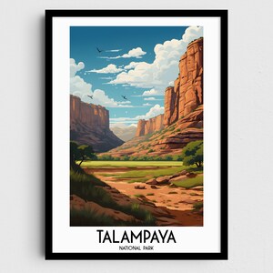 Talampaya National Park Travel Wall Art, Argentina Painting Gifts, Home Decor, Digital Prints Posters, Printable Handmade Art Download