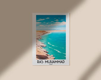 Ras Muhammad Travel Wall Art, Egypt Painting Gifts, Middle