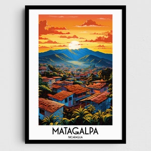 Matagalpa Travel Wall Art, Nicaragua Painting Gifts, Central America Home Decor, Digital Prints Posters, Printable Handmade Art, Download