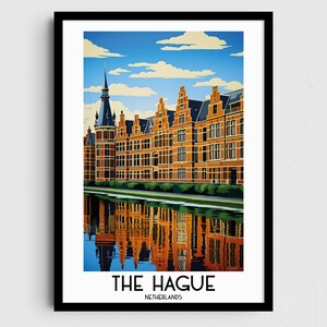 The Hague Travel Wall Art, Netherlands Painting Gifts, Europe Home Decor, Digital Prints Posters, Printable Handmade Art, Dutch Download