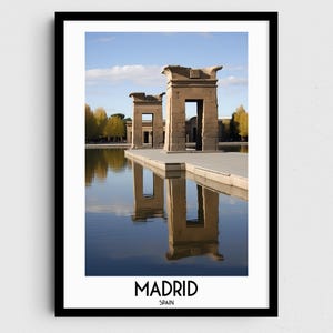 Madrid Travel Wall Art, Spain Painting Gifts, Europe Home Decor, Digital Prints Posters, Printable Handmade Art, Spanish Canvas Download