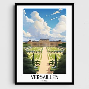 Versailles Travel Wall Art, France Painting Gifts, Europe Home Decor, Digital Prints Posters, Printable Handmade Art, French Canvas Download