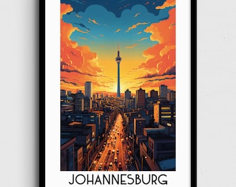 Johannesburg South Africa Travel Art Print (Digital Download)