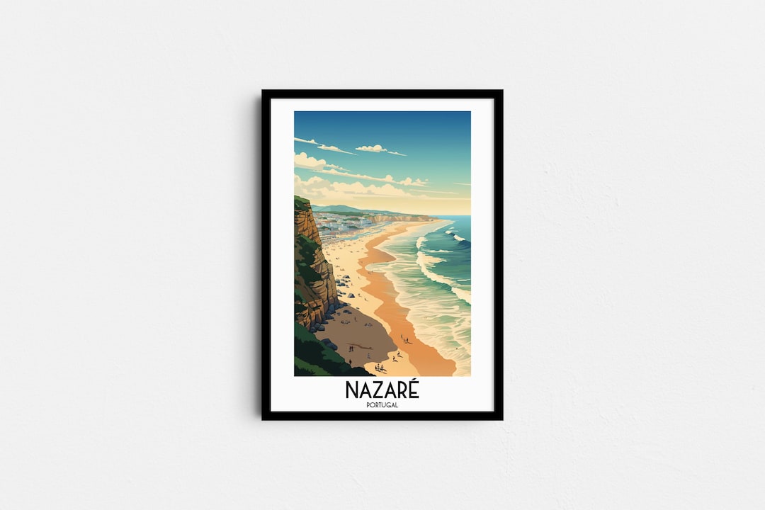 Nazaré Travel Wall Art Portugal Painting Gifts Europe Home Etsy
