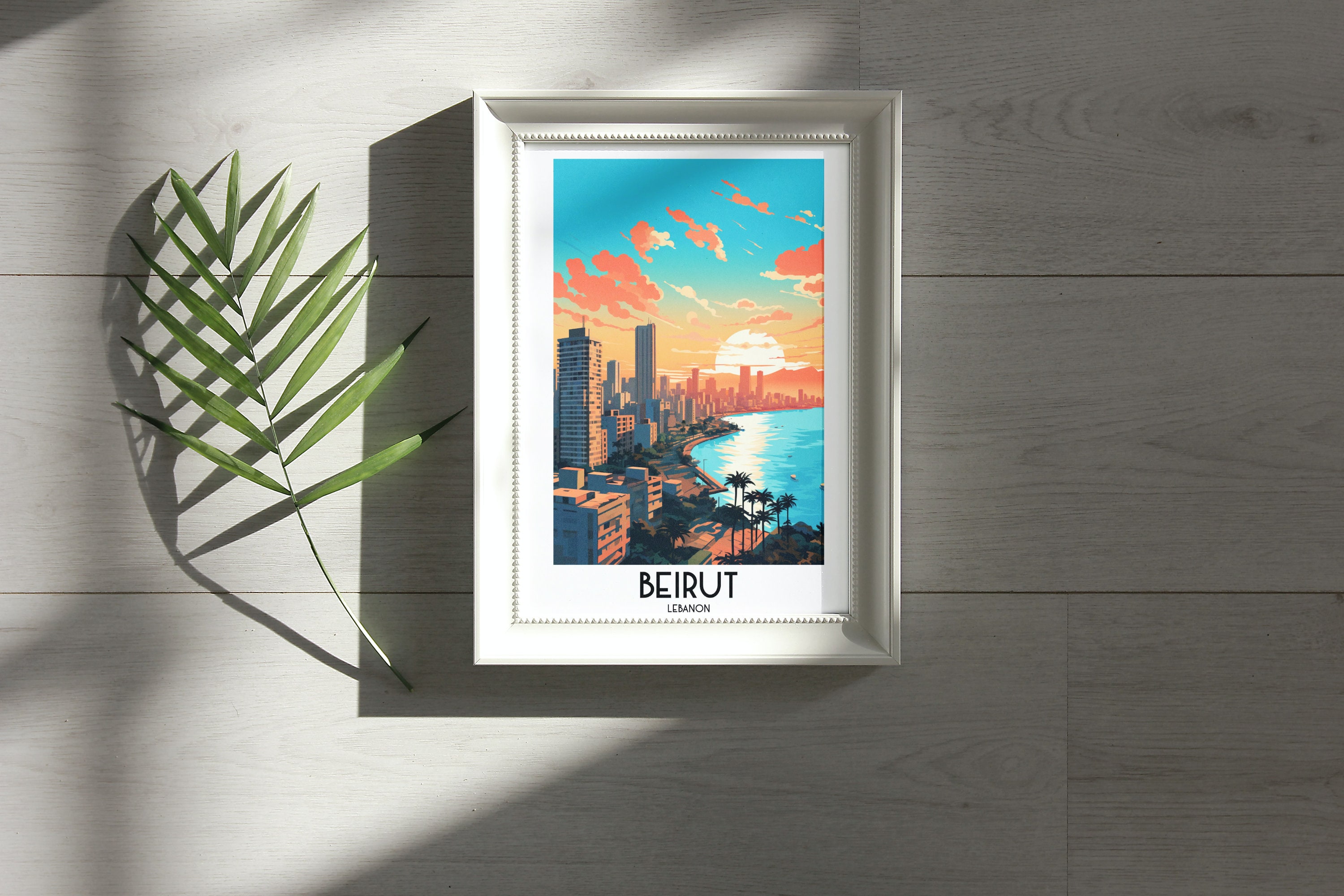 Beirut Travel Wall Art Lebanon Painting Gifts Asia Home Etsy