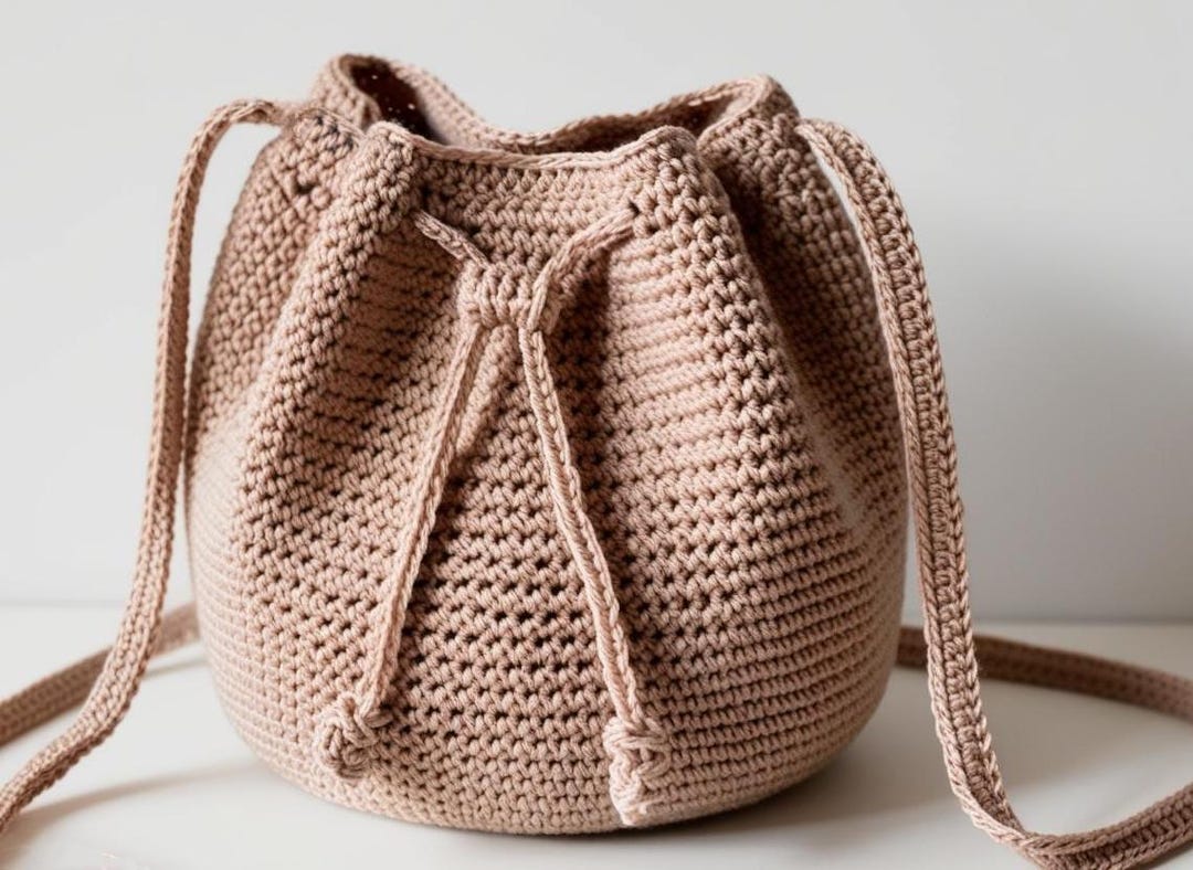 Crochet Bucket Bag Pattern PDF Easy Explanations Women's