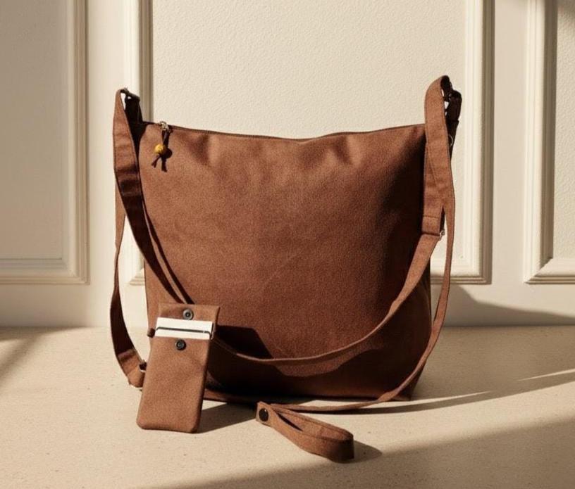 Borsa A Tracolla Donna BAIGIO In Pelle PU Morbida - 39x13x33 Cm, Multitasche, Per Lavoro E Shopping