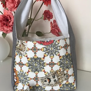 Sizilianische handgefertigte Tasche, Stofftasche, Geschenk für sie, handgefertigte Tasche, Umhängetasche, Taschen und Geldbörsen, Geschenk für Mama, Tragetasche