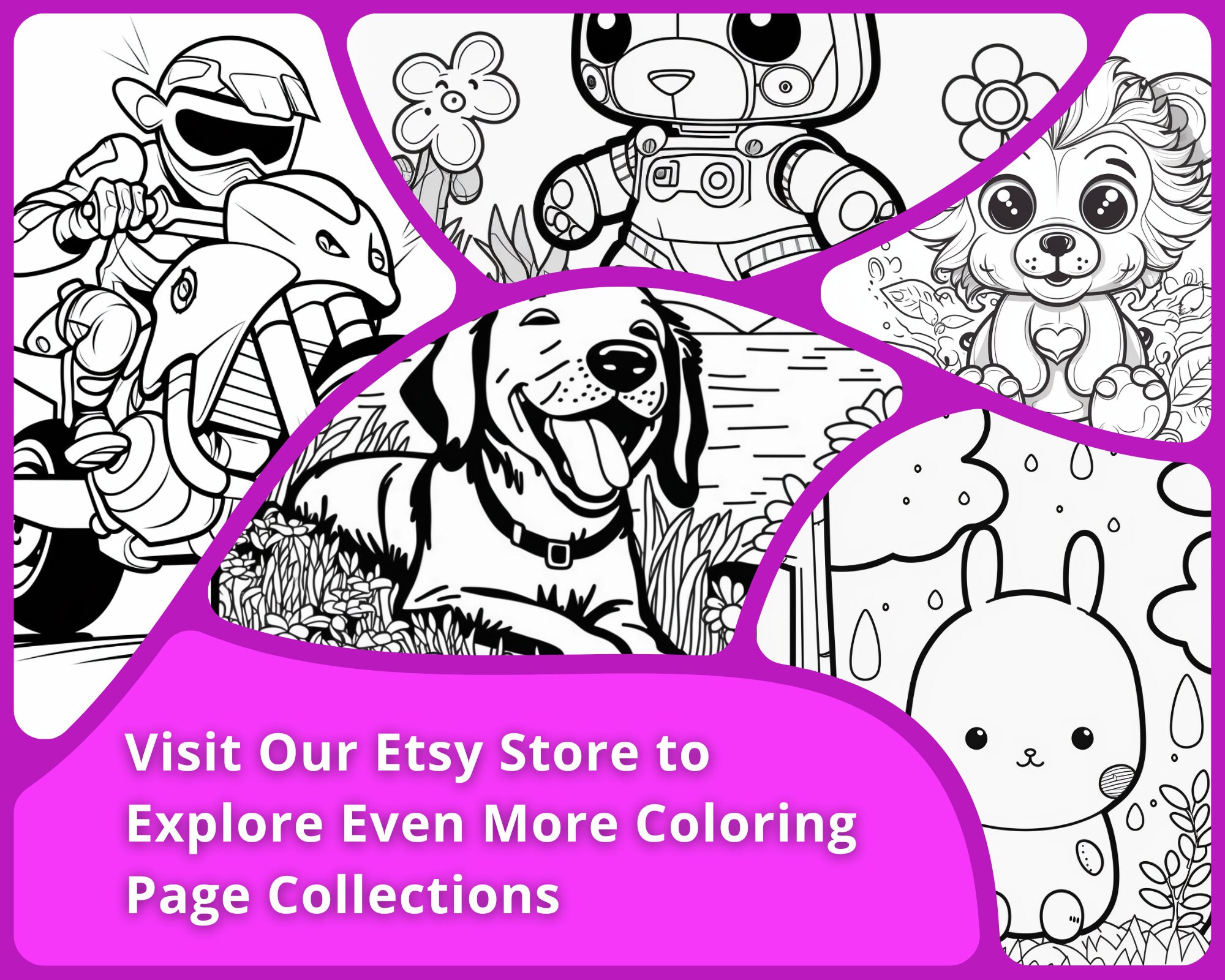22 Mandala Animal Coloring Pages | Digital Download | Printable | Kids ...