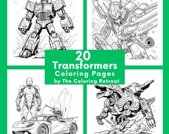 Transformers Coloring Pages | Digital Download | Printable | Kids Activities |