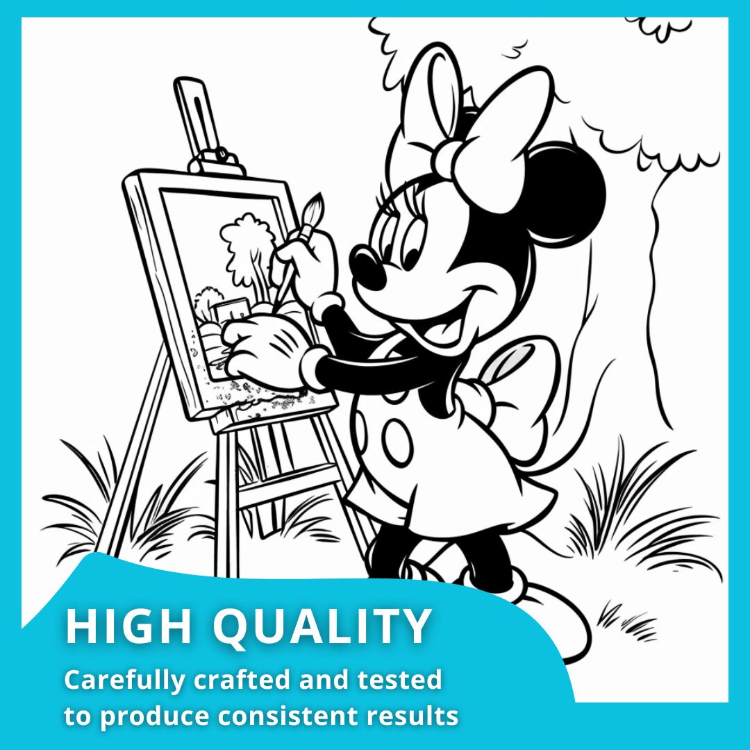 Mickey and Minnie Mouse Coloring Pages | Digital Download | Printable ...