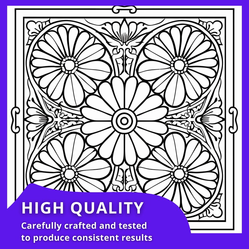 Stained Glass Coloring Pages | Digital Download | Printable | Kids ...