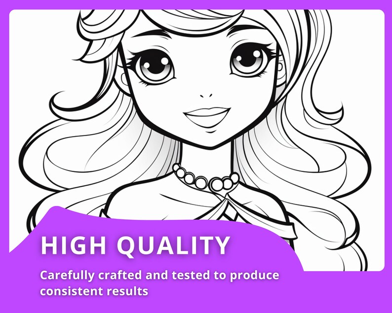 48 Simple Princess Coloring Pages Digital Download - Etsy