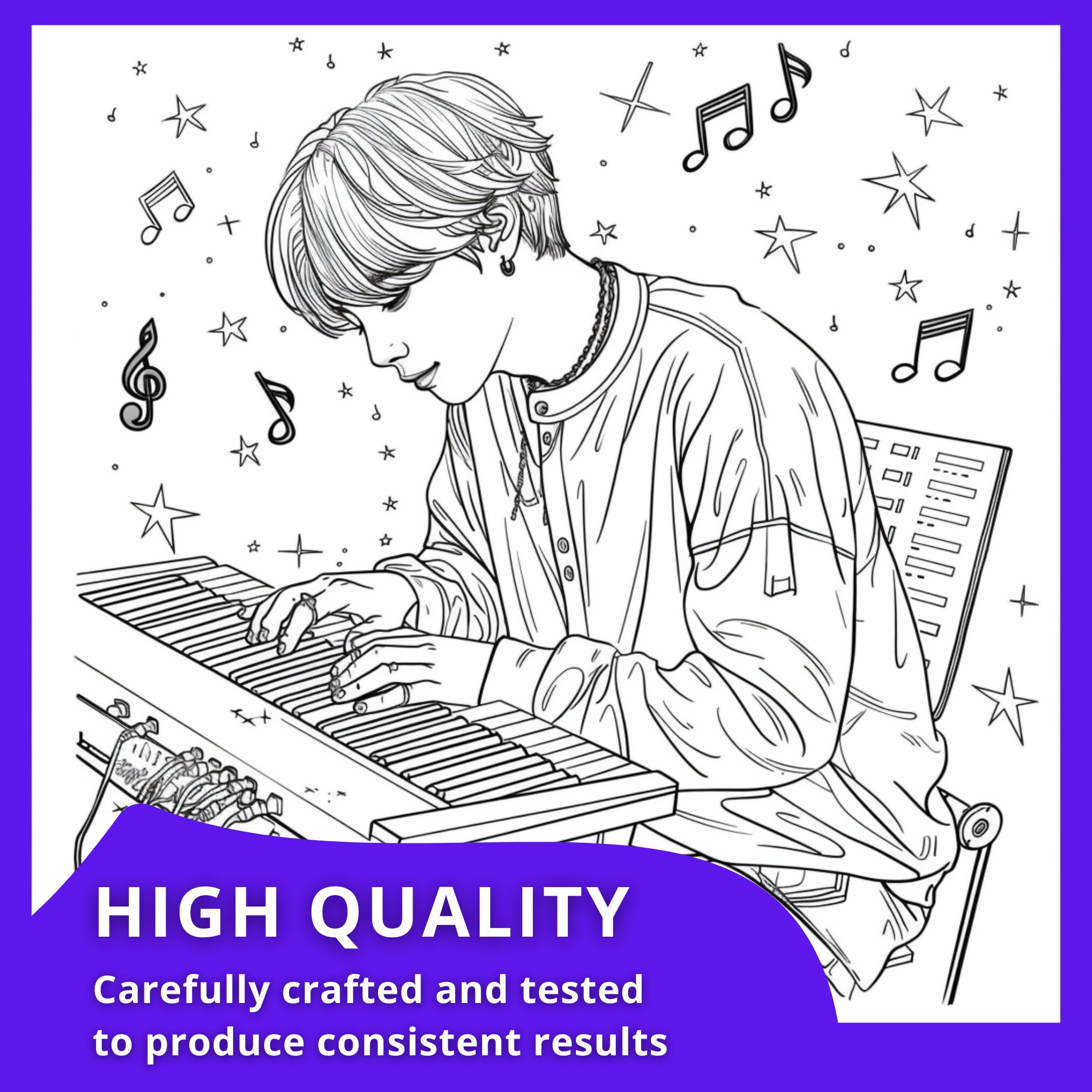 BTS Coloring Pages Digital Download Printable Kids Activities - Etsy