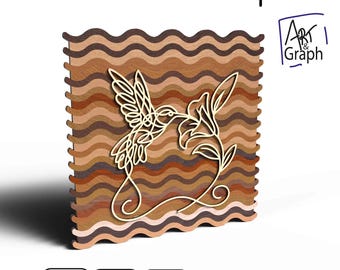 Decorative wall art Digital file for laser cutting, Svg dxf AI Eps for Glowforge xtool