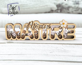 Gift decoration Digital file LASER cutting SVG DXF AI EPS Glowforge engraved XTOOL