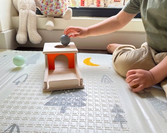 Montessori Object Permanence Box, Montessori Toys, Baby Toys 6-12 Months, Wooden toys for 1 year old, Baby Gifts, Sensory Infant Toys