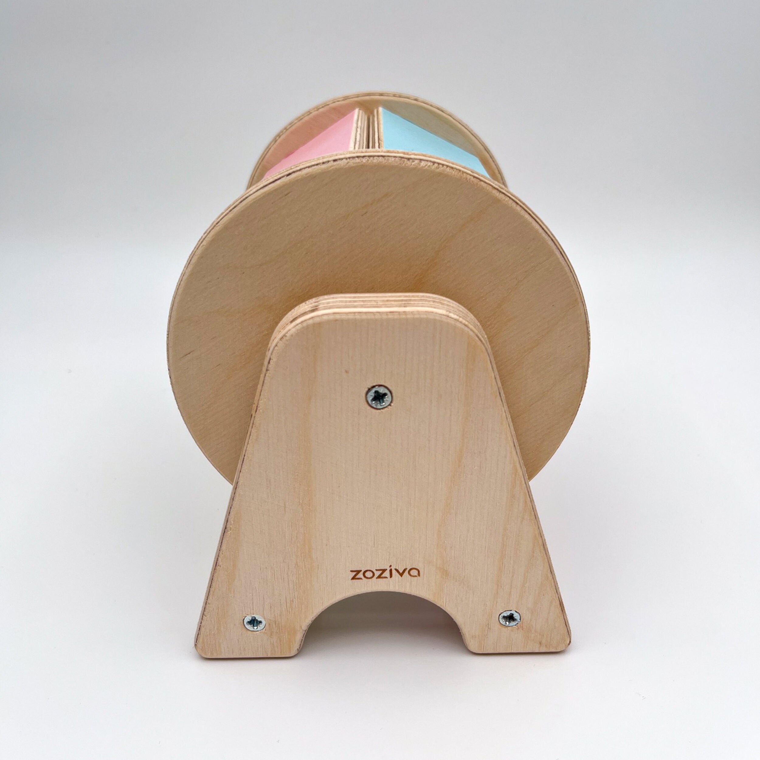 éveil Sensoriel Bébé Tambour Arc-en-Ciel Bébé - Jouet En Bois Avec Miroir Et Cloche - 6-12 Mois - Éveil Sensoriel Yaani Montessori