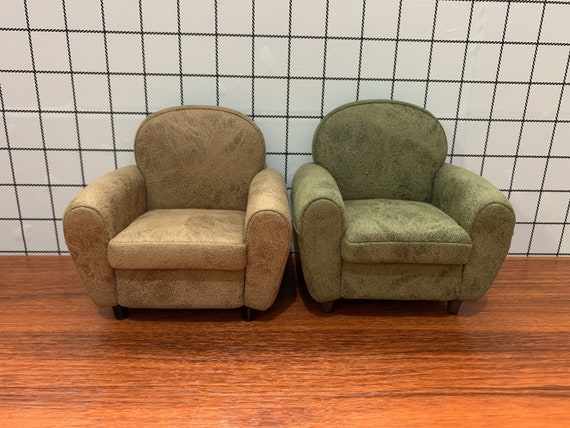 Minimalist Couch 1 6 Miniature Sofa Mini Vintage Couch Dollhouse Sofa Retro Single Seat Sofa Doll Furniture Gift for Her Etsy