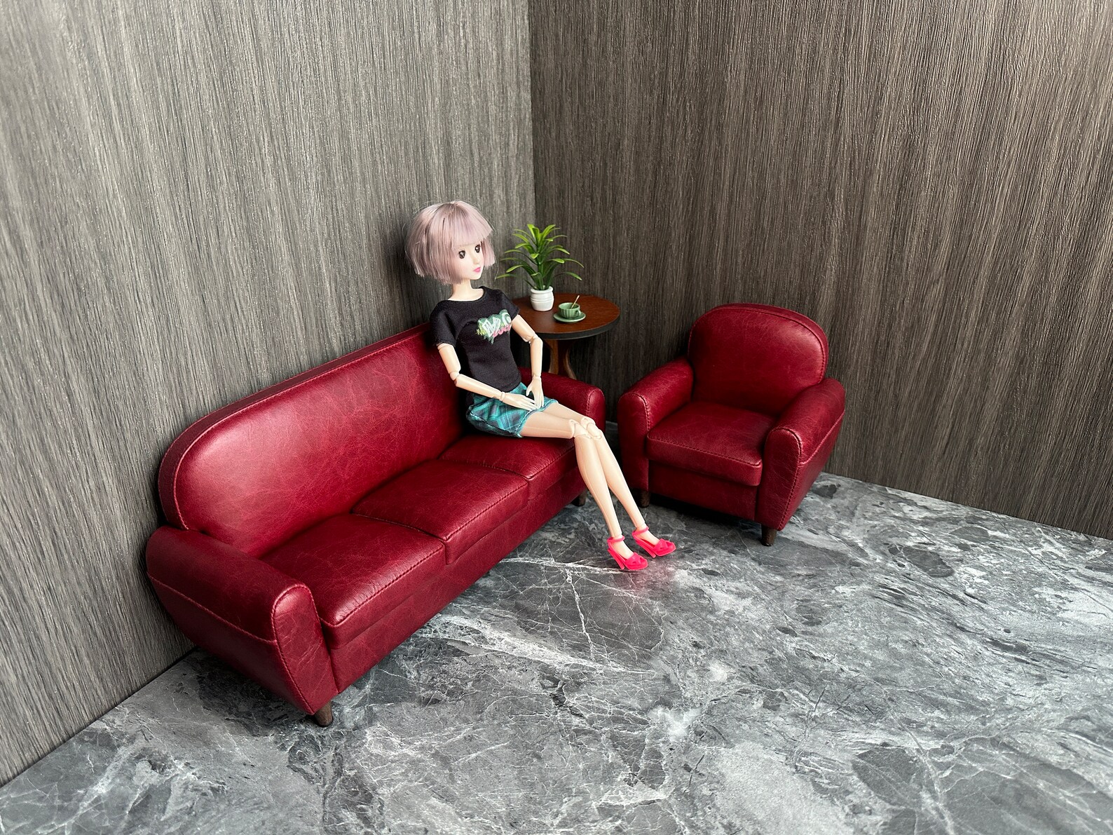 Set De Baño Para Casa De Muñecas A Escala 1:12 – Incluye Ducha, Lavabo, Inodoro Y Accesorios En Miniatura, Muebles De Madera Y PP