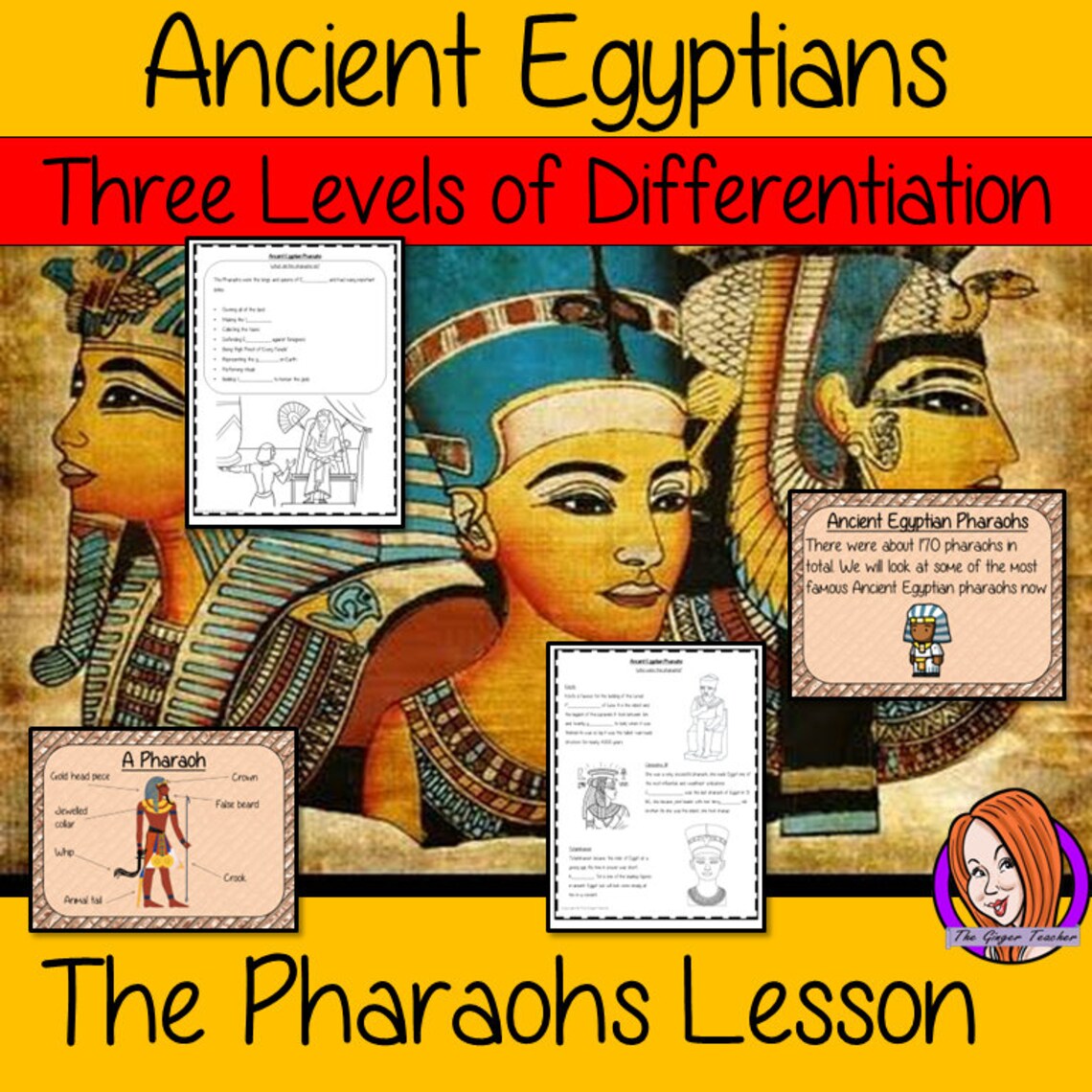 ANCIENT EGYPTIAN PHARAOHS History Lesson Classroom Resources for ...