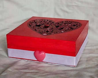 Red Love Box With Resin Surprise!