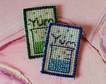 Yum! Cross-stitch Patch