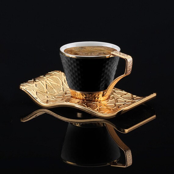 Turkish Coffee Set 12 Pcs , Greek Coffee Cups Set , Espresso Cups set