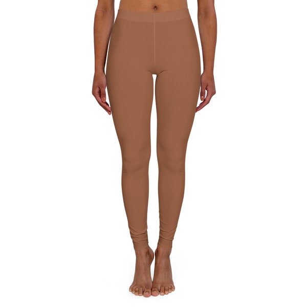 Skin colored Stretchy Leggings (AOP) Tawmy Brown