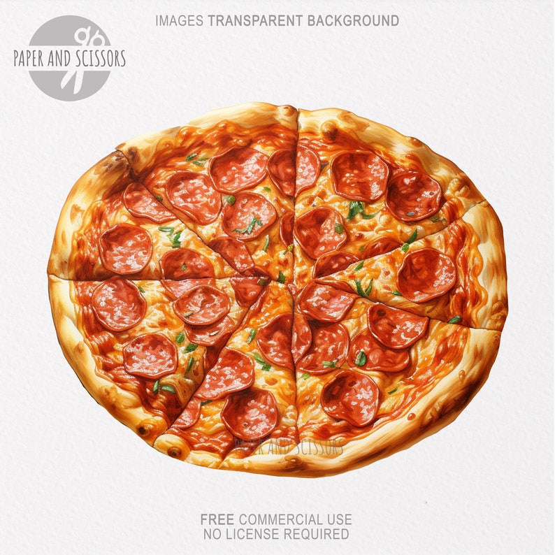 15 Pizza ClipArt, Pizza PNG, Pizza illustration, Watercolor Pizza, Italian Food PNG, Food ClipArt, Flowers PNG, Italian Pizza ClipArt image 2