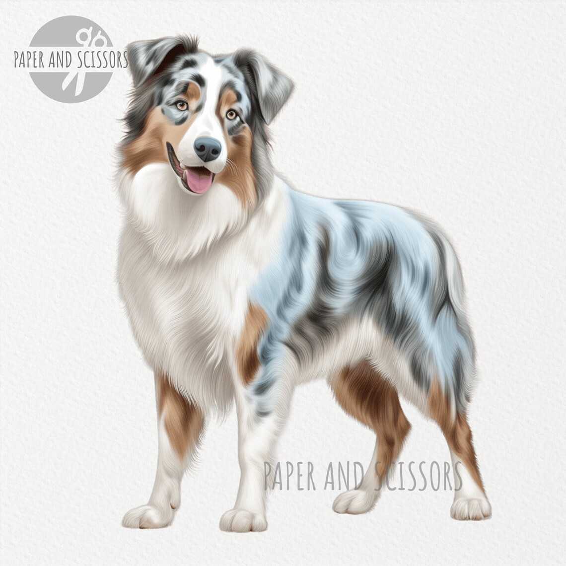 Australian Shepherd Dog Clipart, Aussie Dog PNG, Australian Dog ...