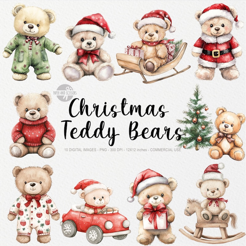 Ositos de peluche navideños - Etsy México