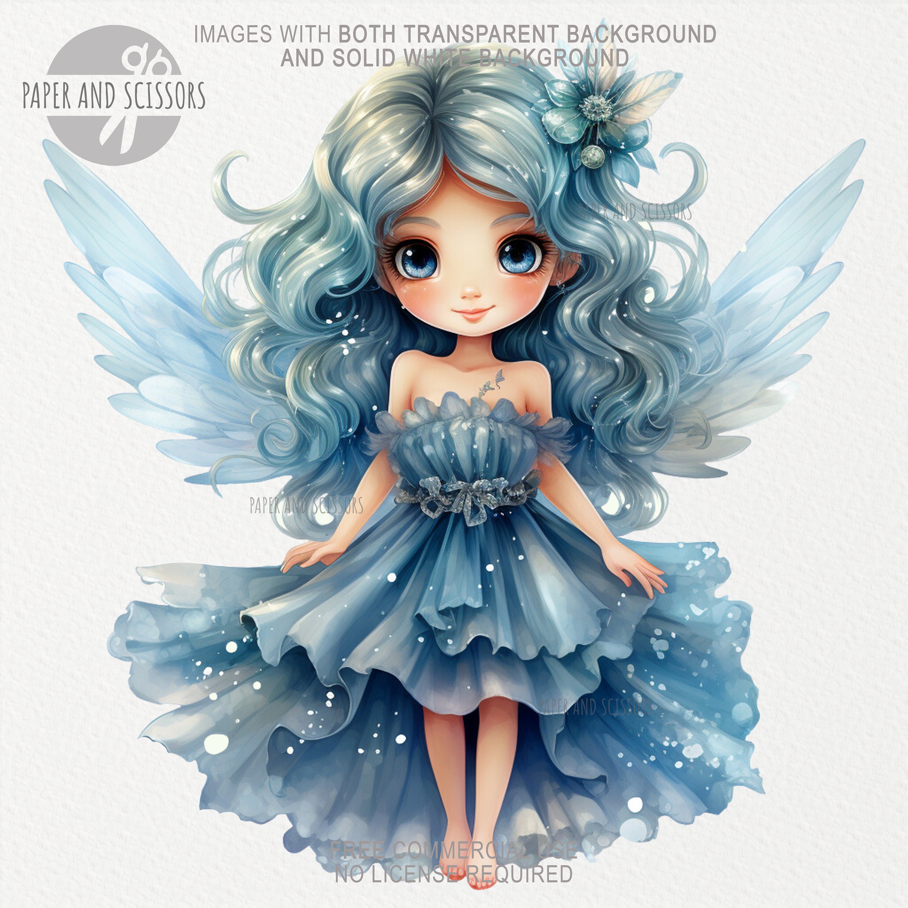 10 Cute Baby Fairy Watercolor Clipart, Fairy PNG, Fairies Illustration ...