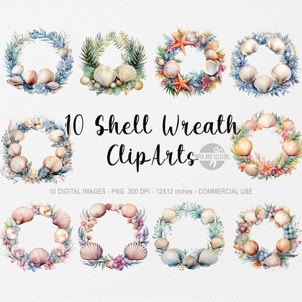 Seashell Wreath - Etsy