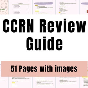 CCRN Prüfungsbesprechung, Prüfungsleitfaden, Cram Sheet, druckbare Prüfung, Zertifizierung, Prüfungsvorbereitung, Intensivpflege, Intensivstation, RN, Krankenschwester