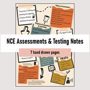 Revue d'étude des RCE | ÉVALUATIONS ET TESTS | Mesure et évaluation - Notes manuscrites avec graphiques