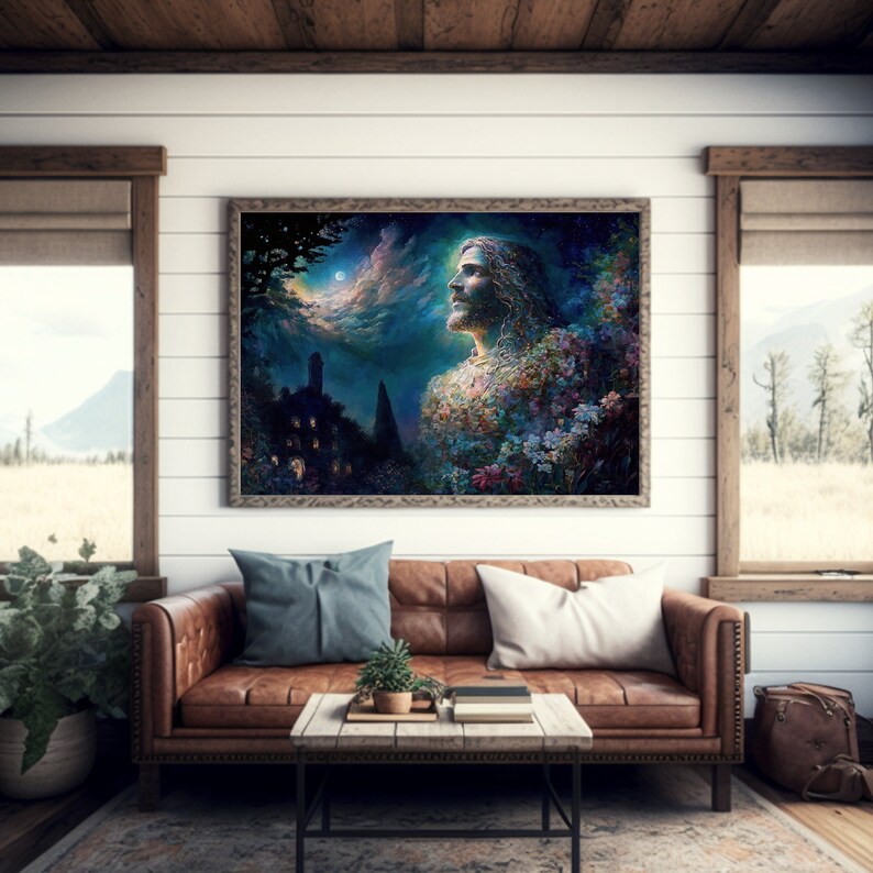 Printable Wall Art, Ever Present, Christian Art Printable, Calming Art