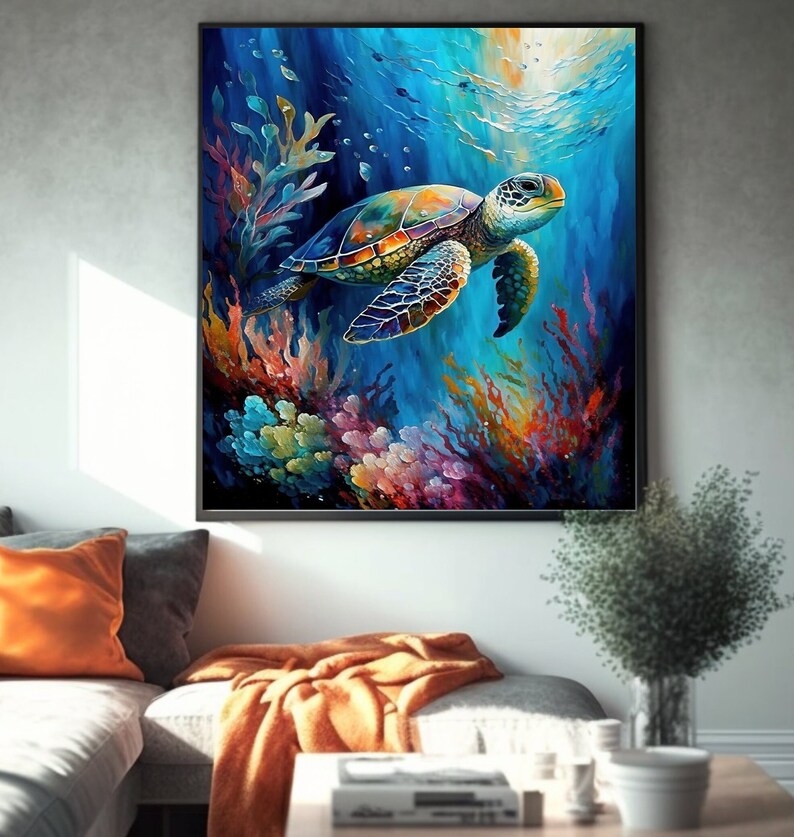 Printable Wall Art Sea Turtle Art Turtle Lover Gifts - Etsy