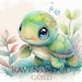 Printable Art Sea Turtle Nursery Under the Sea Cute Baby - Etsy