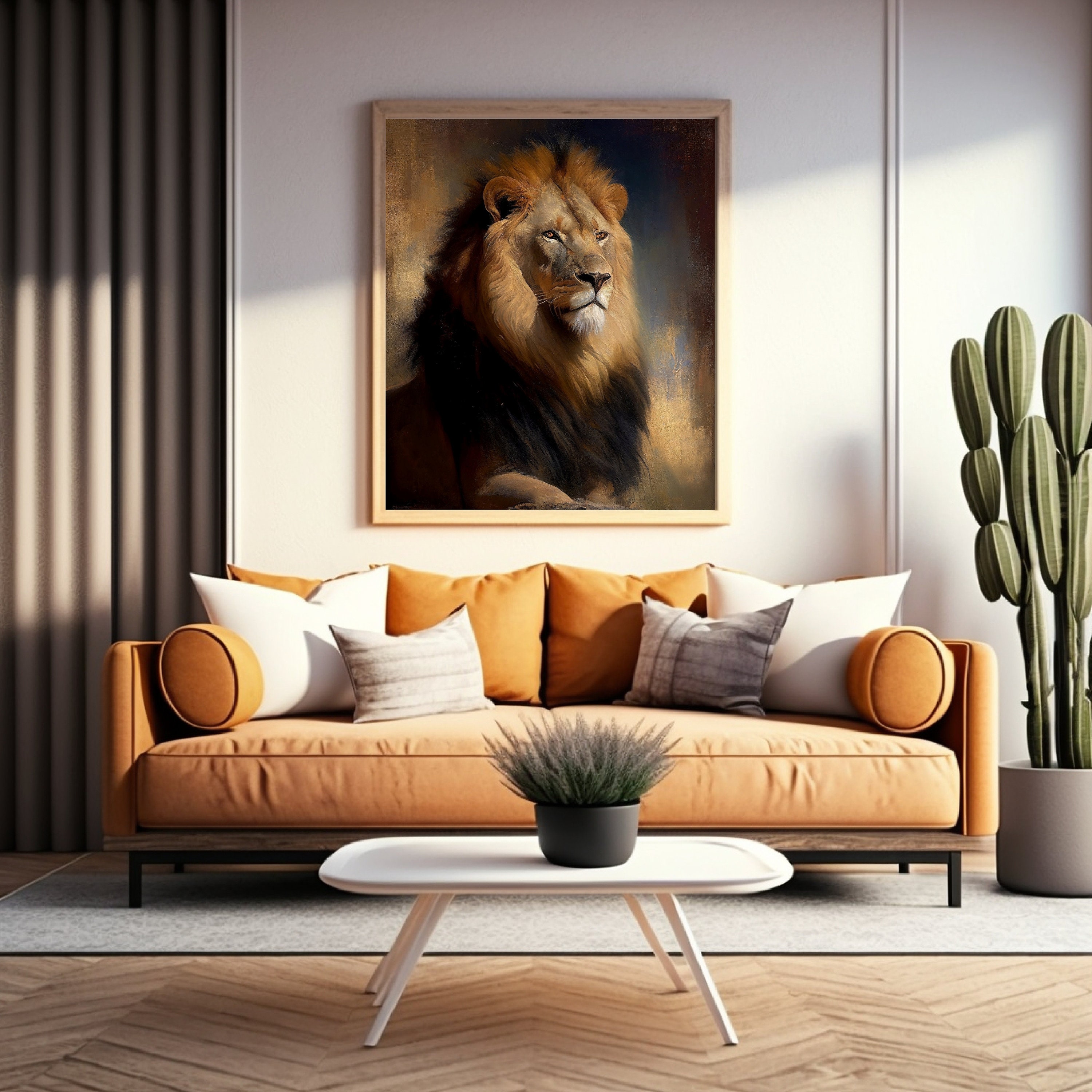 Printable Wall Art, King of the Jungle, Jungle Art Print, Wall Art Lion ...