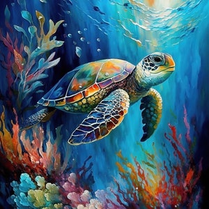 Printable Wall Art Sea Turtle Art Turtle Lover Gifts - Etsy
