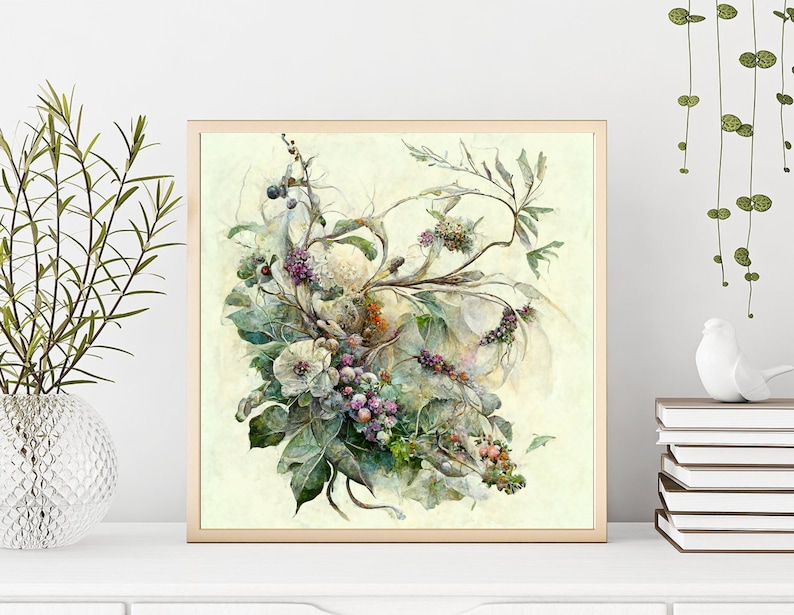 Printable Art Sage Green Wall Art 1 Greenery Wall Art - Etsy